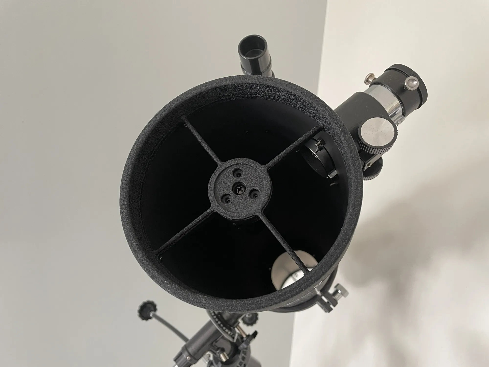 Araignée sur Télescope Newton