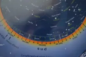 carte du ciel graduations