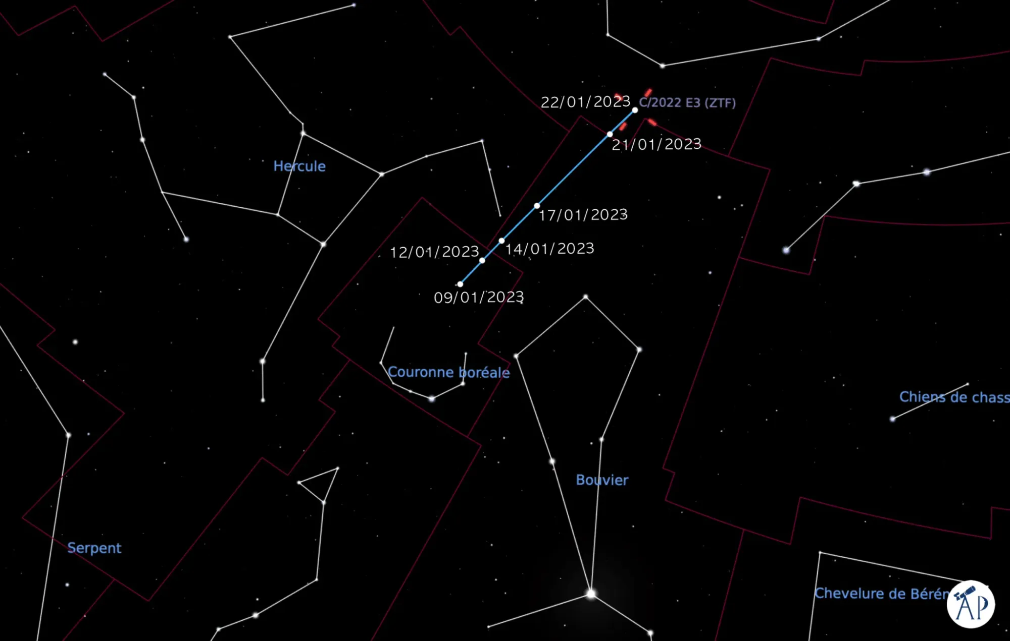 comète Couronne Boréale - Bouvier 