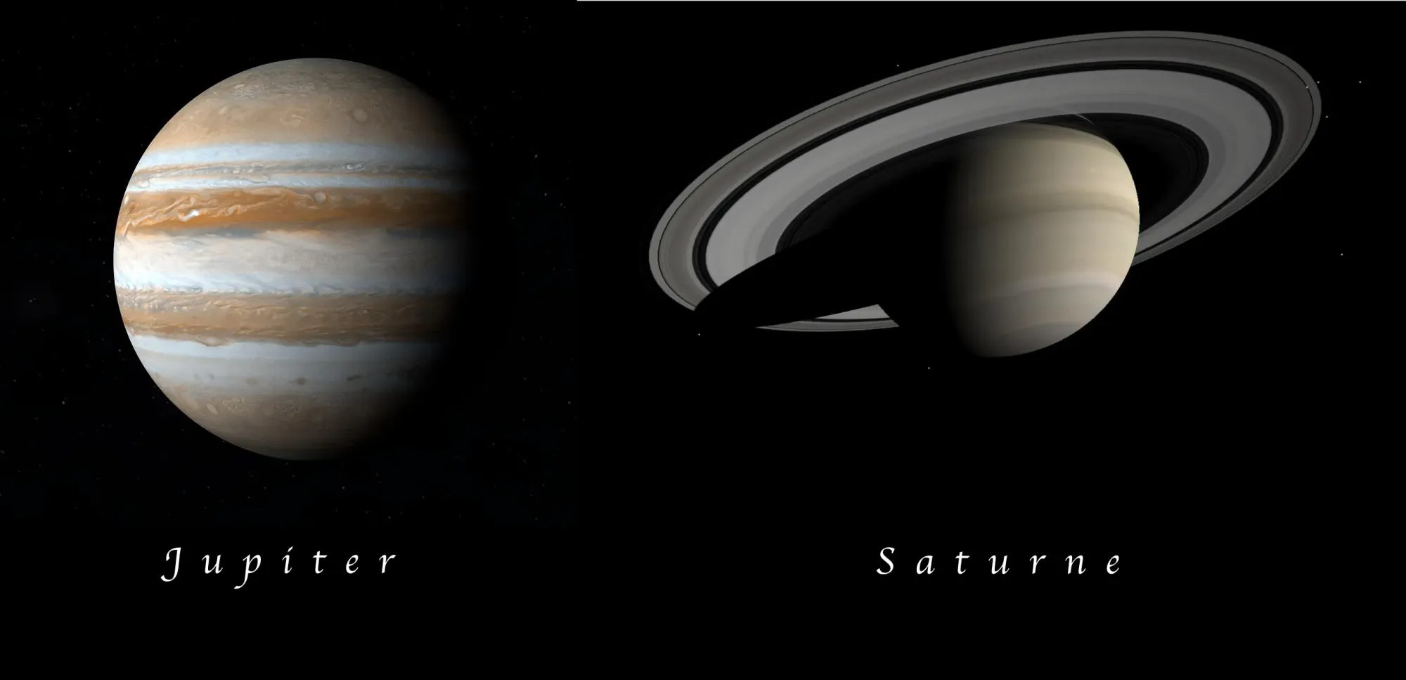 Jupiter et Saturne