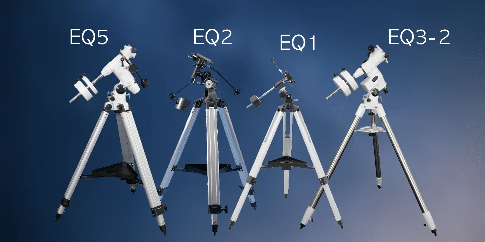 Monture équatoriales EQ1, EQ2, EQ3-2 et EQ5