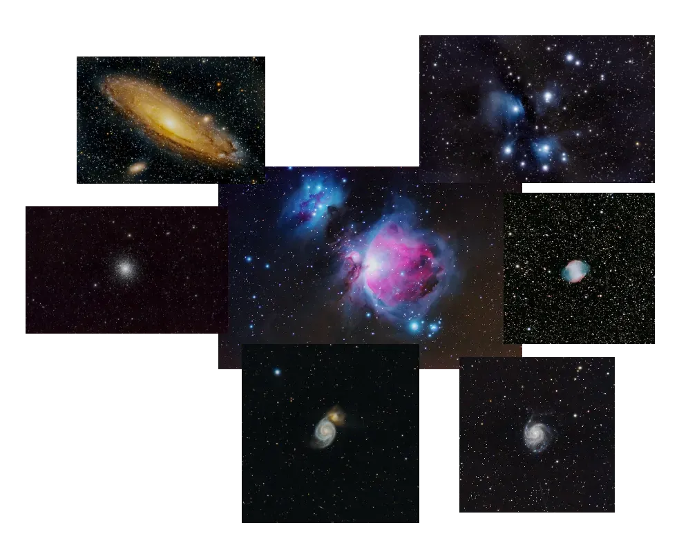 Objets du catalogue Messier