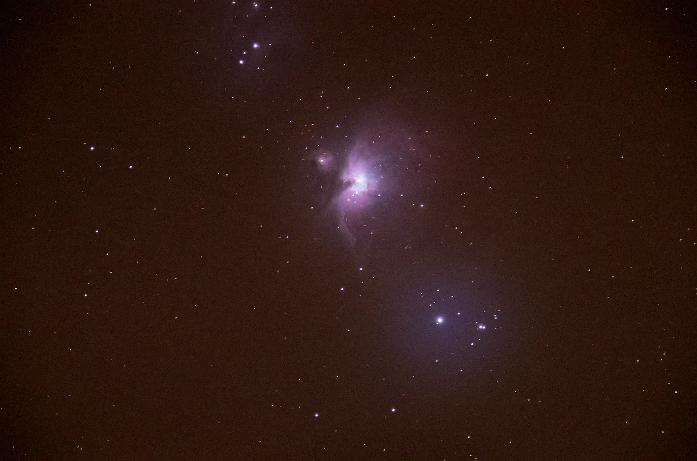 Nébuleuse d'Orion au Télescope